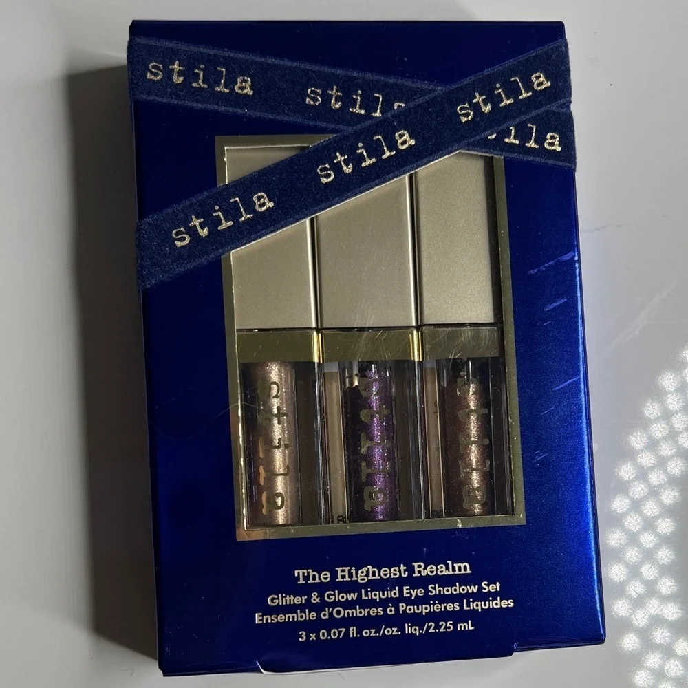 Stila The Highest Realm Glitter & Glow Liquid Eye Shadow Set of 3 - New in Box